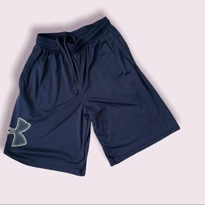 SM blue under armour basketball shorts
